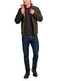 Reversible Puffer Jacket - Orange and Dark Olive