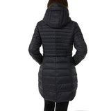 Quilted Down Reversible Coat - Black and Camo