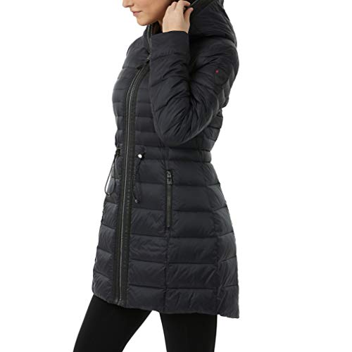 Quilted Down Reversible Coat - Women's - Pajar - Black and Camo