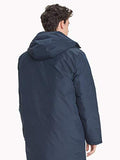 Long Reversible Puffer Jacket - Navy and Yellow