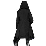 Reversible Asymmetrical Down Coat - Baby Blue and Black