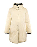 Reversible Down Coat - Black and Cream