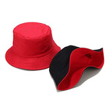 Reversible Bucket Hat - Red and Black