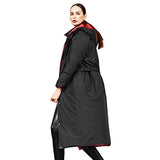 Reversible Hooded Down Coat - Red and Black