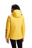 Reversible Packable Down Jacket - Yellow and Black