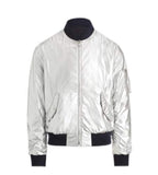 Reversible Bomber Jacket - Silver and Navy