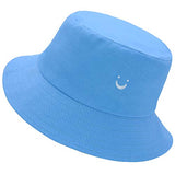 Reversible Bucket Hat - Light Blue and Yellow