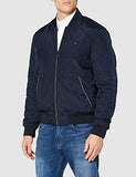 Reversible Bomber Jacket - Navy and Grey - Large