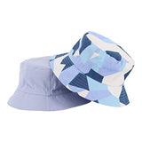 Reversible Bucket Hat - Lavender and Light Blue