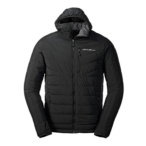 Reversible Hooded Jacket - Men's - Eddie Bauer - Black and Grey