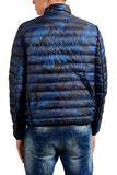 Reversible Down Jacket - Camo and Navy - Small