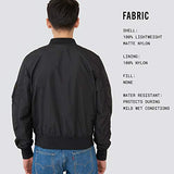 Reversible Light Flight Jacket - Black and Orange