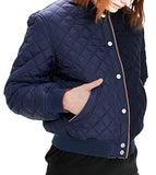 Reversible Sherpa Bomber Jacket - Navy and Tan