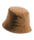 Reversible Bucket Hat - Tan and Plaid