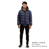 Reversible 750 Down Jacket - Navy and Grey
