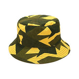 Reversible Bucket Hat - Yellow and Olive Green