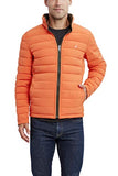 Reversible Puffer Jacket - Orange and Dark Olive