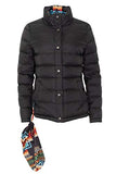 Reversible Down Ski Jacket - Black and Urban Tribal