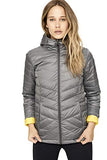 Reversible Packable Down Jacket - Grey and Yellow
