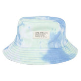 Reversible Bucket Hat - Tie Dye and Light Blue