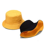 Reversible Bucket Hat - Gold Yellow and Black