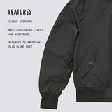 Reversible Light Flight Jacket - Black and Orange