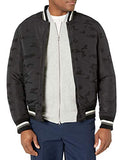 Reversible Bomber Jacket - Black Camo and Navy
