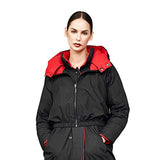 Reversible Hooded Down Coat - Red and Black