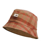 Reversible Bucket Hat - Tan and Plaid