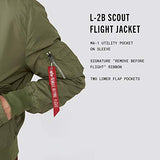 Reversible Light Flight Jacket - Sage and Orange