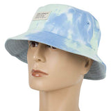 Reversible Bucket Hat - Tie Dye and Light Blue