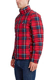Reversible Puffer Jacket - Red Plaid and Navy