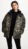 Reversible Puffer Jacket - Olive and Navy Camo