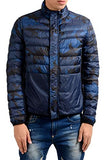 Reversible Down Jacket - Camo and Navy - Medium
