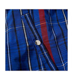 Reversible Bomber Jacket - Navy and Blue Plaid