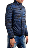 Reversible Down Jacket - Camo and Navy - Medium