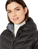 Reversible Packable Down Jacket - Black and Grey