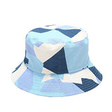 Reversible Bucket Hat - Lavender and Light Blue