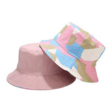 Reversible Bucket Hat - Pink and Light Blue