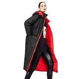 Reversible Hooded Down Coat - Red and Black