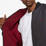 Reversible Bomber Jacket - Burgundy and Black