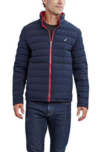 Reversible Puffer Jacket - Men's - Nautica - Red and Navy