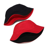 Reversible Bucket Hat - Red and Black