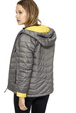 Reversible Packable Down Jacket - Grey and Yellow