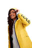 Reversible Packable Down Jacket - Yellow and Black