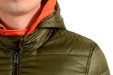 Reversible Insulated Parka Jacket - Olive and Orange
