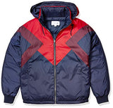 Reversible Padded Down Jacket - Navy and Red