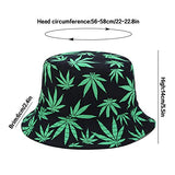 Reversible Bucket Hat - Black and Green
