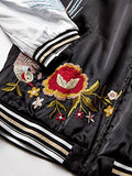 Reversible Embroidered Bomber Jacket - White and Black