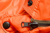 Reversible Insulated Parka Jacket - Olive and Orange